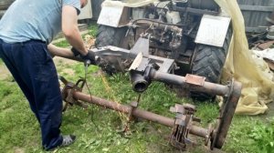 Фреза для минитрактора из дорожной щетки 1.7м