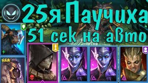 Raid SL: ТОП бюджетная пачка на 25ю Паучиху, на авто 51 секунда