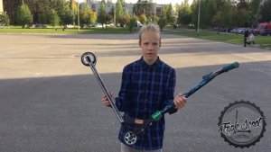 Как сделать Tail whip (На трюковом самокате)
