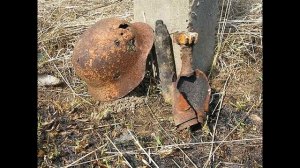 Немецкие каски находки  черных копателей