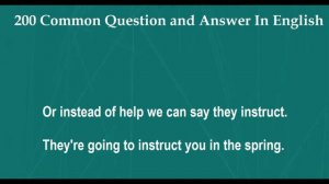 Speaking English Practice Spoken English Conversation  👌 200 Common Question & Answer in English 💋