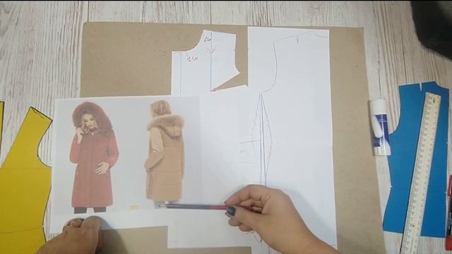 Куртка.Выкройка.Мех+Плащевка, комбинирование.Уроки Моделирования.