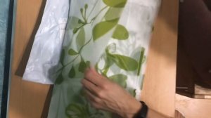 Распаковка. Шторка в ванную комнату