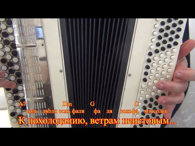 "Цветет черемуха к похолоданию" разбор на баяне смотреть онлайн