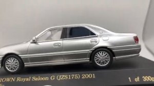 СТАРЫЙ НОВЫЙ КОРОЛЬ! ВСЁ О Toyota Crown 175, 2001, масштаб, 1:43