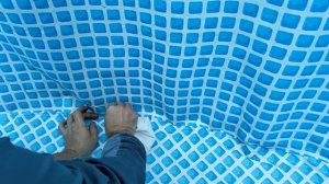 Герметизация швов каркасного бассейна пвх клеем Texacol MN 150