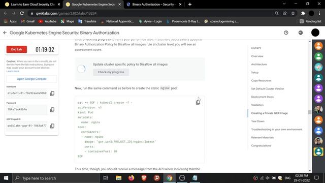 Google Kubernetes Engine Security Binary Authorization GSP479 Qwiklabs | Google Cloud смотреть онлайн