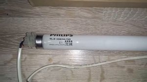 Лампа дневного света Philips TL-D 36W/54-765 первое включение✅