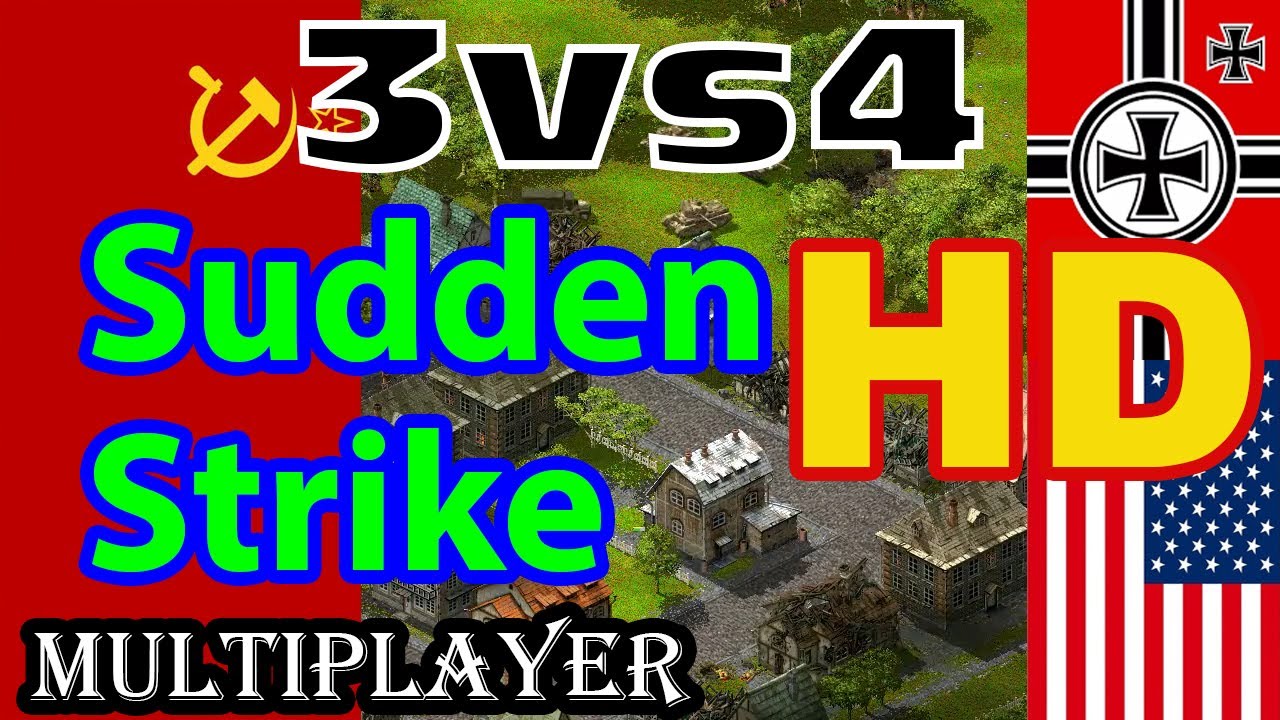 Sudden Strike Gold HD mod ? Multiplayer 3 vs 4