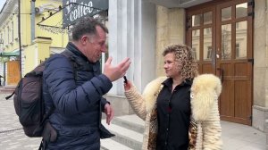 Опрос мужчин на улице