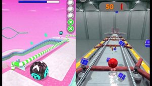 Going Balls vs Fly Ball Sky Parkour - Which Pumpkin Ball Will Fall First? Update Race-222