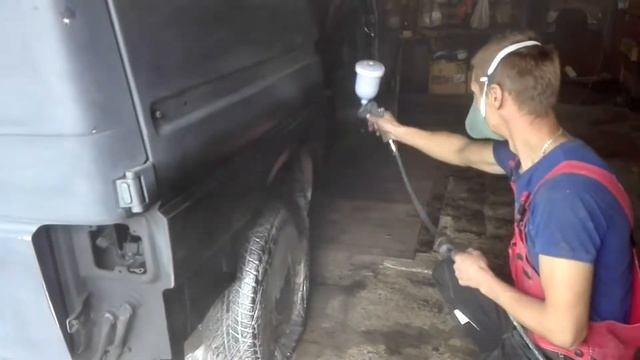 ОТ ДРАЧКИ - В ТАЧКУ. ПОКРАСКА+ ПОДГОТОВКА КУЗОВА VOLKSWAGEN T4 часть . Фольксваген Т4. смотреть онлайн