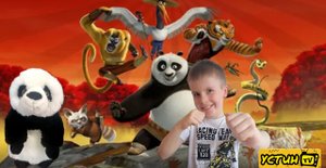 Киндер - сюрпризы фигурки Кунг - фу Панда - 1. Обзор фигурок. Устин показывает всю коллекцию героев.