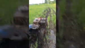 Мотоблок на болоте