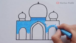 How to Draw Mosque - Drawing Mosque I Easy Drawing