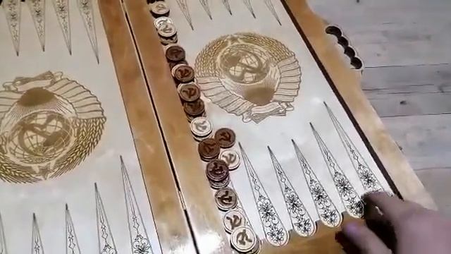 Нарды СССР. размер 60 на 30 одна половина без ручек. смотреть онлайн