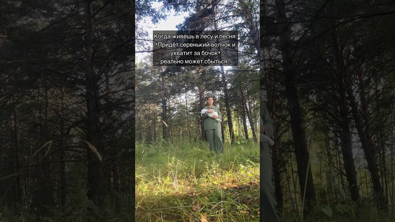 В лесу спится отлично ) #деревенскаяжизнь #многодетнаямама #семьяиздеревни #тайга #домвлесу