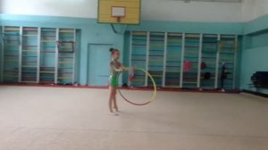 Подготовка к соревнованиям по художественной гимнастике.