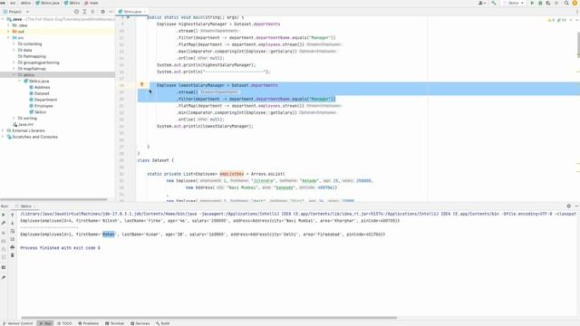 2023 | Latest | Java8 | Java17 | Streams | limit | skip | max | min | mapToInt | sum