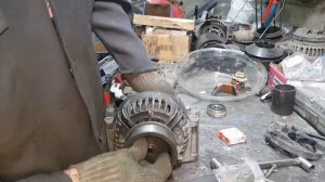 Замена подшипников генератора DAF 105