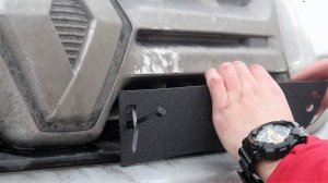 Зимняя заглушка решетки радиатора и переднего бампера Renault Duster 2015-