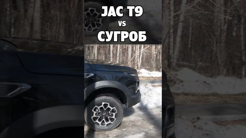 МОЩНЫЙ пикап давит СУГРОБ на летней резине! JAC T9 - это сила!