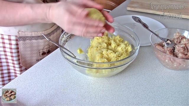 Колдуны по-белорусски. Без муки и яиц. Легко приготовить! Potato cutlets with meat