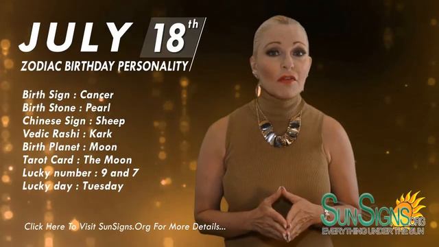 July 18th Zodiac Horoscope Birthday Personality - Cancer - Part 2