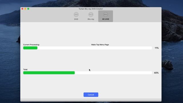 4K Blu-ray UHD authoring with menu and dolby vision on Mac