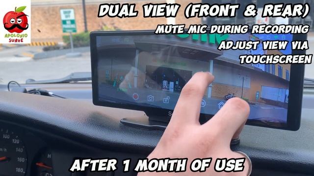 Dashcam with Touchscreen Display | Apple CarPlay and Android Auto | Front and Rear Camera смотреть онлайн
