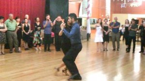 Argentine Tango  Triple Sacada--Barrida World Champions  Sebastian Jimenez & Maria Bagado 7-17-2014