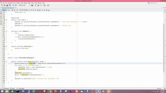 Core_Java_42 - Java Thread Pool смотреть онлайн