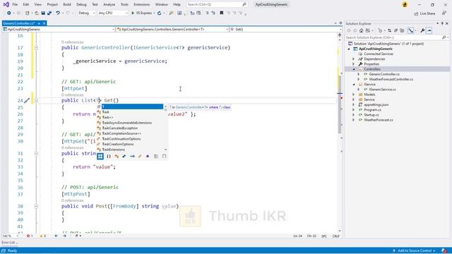 Use Generic Type Controller and Interface (Repository Pattern) | ASP.NET Core Web API | Basic CRUD
