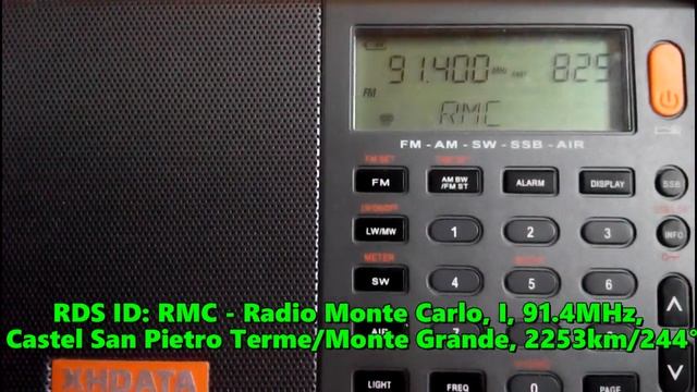 23.05.2021 05:29UTC, [Es], RMC (Radio Monte Carlo), Италия, 91.4МГц, 2253км