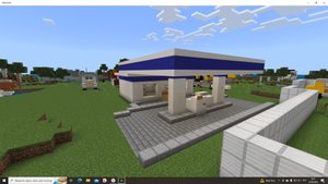 Как построить ЗАПРАВКУ в МАЙНКРАФТЕ (Ч. 2/2 - КРЫША + Мелкие детали)