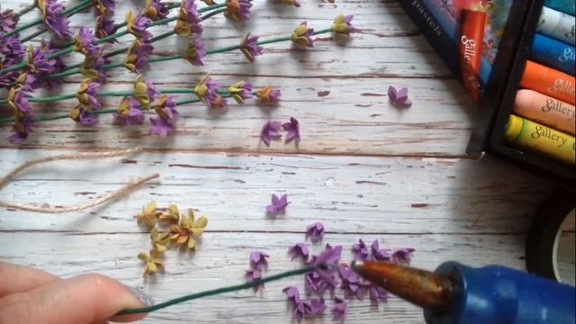 DIY Лаванда из фоамирана.