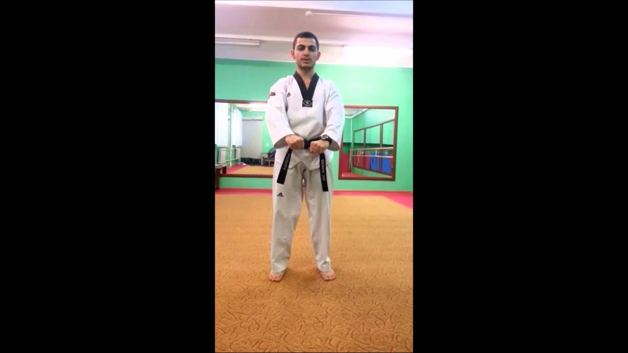 Taekwondo WTF. Простые соединения. Кибон Тльджак Иль Бон.