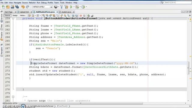 JAVA - Student Information System Project In Java Using NetBeans With Source Code | Part 11