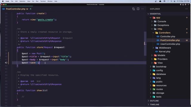 #18 Store and Redirects | Laravel 9 Essentials | Laravel 9 Tutorial