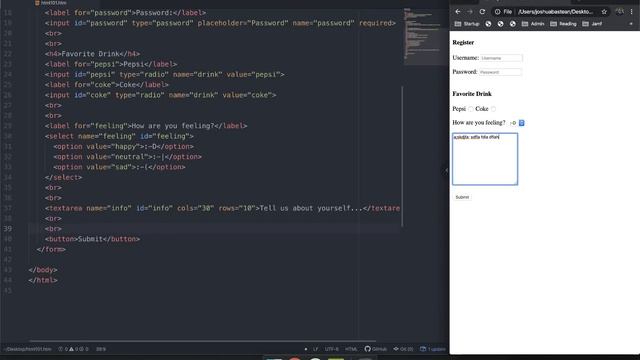 Full Stack Web Developer Course: 1_18 - Textarea