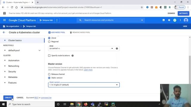 Deploy Kubernetes Cluster on Google Cloud (GKE)