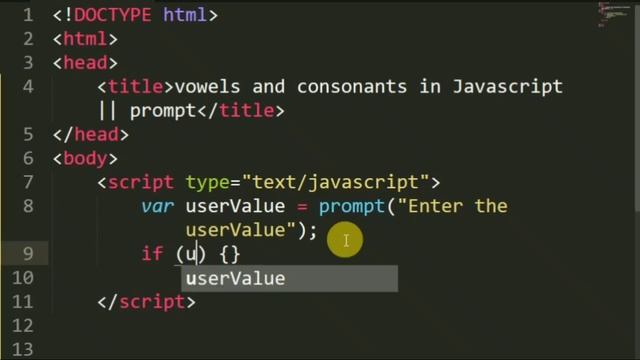 Vowel and Consonants  JavaScript Tutorial for Beginners | JavaScript gulshan academy