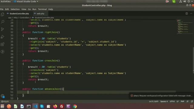 Laravel Cross Join | Laravel Advanced Join | Laravel 8 | PHP framework | Learning Points