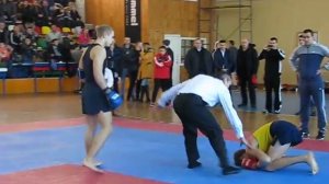 Хортинг. Запрещенный прием - удар ногой в пах. International Horting Cup – 2014, Ukraine, 14-15 dec