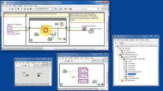 LabVIEW code: Programmatic front-panel communication with PC (walk-through) смотреть онлайн