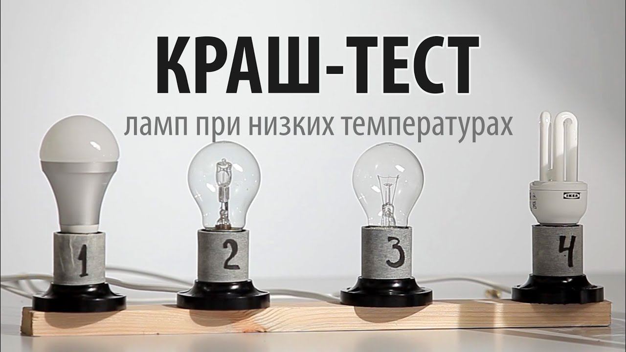 КРАШ-ТЕСТ ламп при низких температурах (HI-TESTING) смотреть онлайн