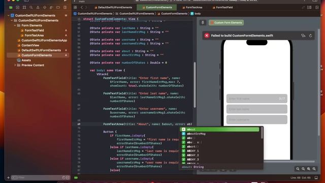 Custom Swiftui Form Elements | IOS | TextArea | Part 2 смотреть онлайн