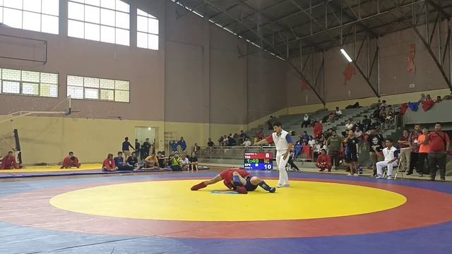 Semifinal Combat Sambo 58 Kg, Yudistira Y (TGS) VS Hiyar H (KPR) смотреть онлайн