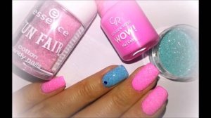 Маникюр Бархатный Песок! Дизайн Ногтей Гель-лаком и блестками! Nail Art Designs