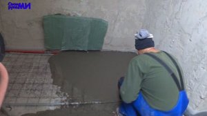 Бетонная стяжка ПОЛа по маякам